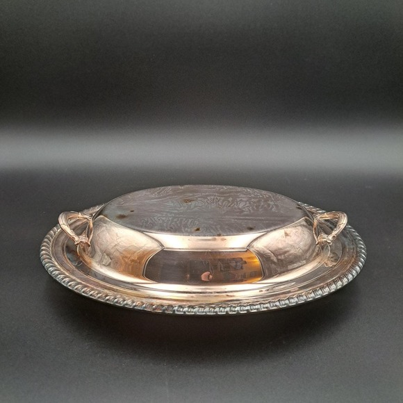 International Silver Company Other - International Silver CO. Silver Plate Oval Platter Serving Dish Rope Edge